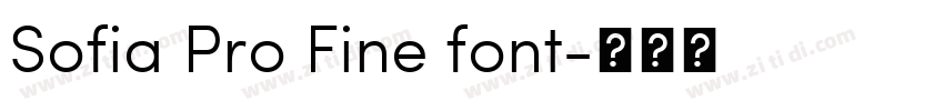 Sofia Pro Fine font字体转换